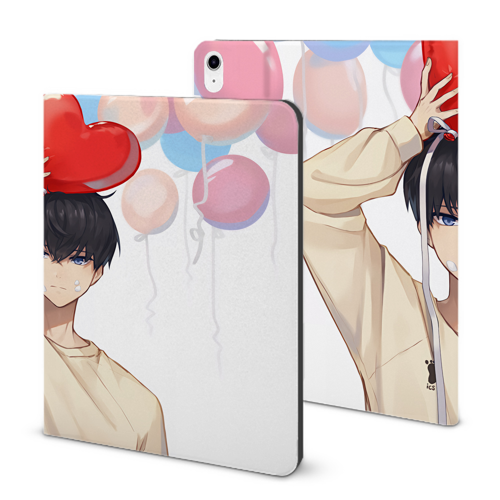 （画像用） ハイキュー!! Haikyu!! IPad ケース ブック型 PUレザー TPU 耐衝撃 軽量 薄型 ペン収納なし 全面保護 IPad 各モデル対応